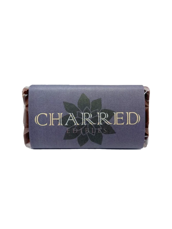 Charred Salted Milk Chocolate 1000mg THC edible sold at Kubo Cannabis