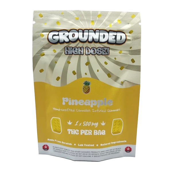 Grounded High Dose Pineapple Gummies