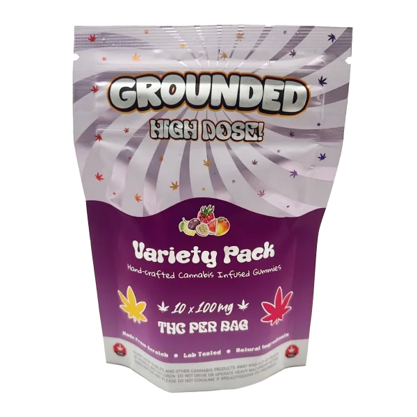 Grounded High Dose Variety Pack 10x100mg Gummies