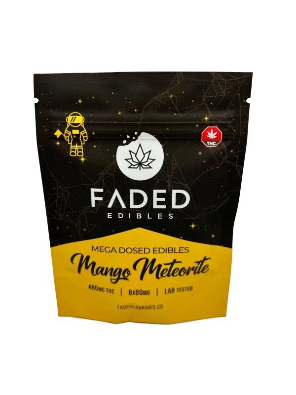 Faded-Gummies-Mango Meteorite Mega Dosed THC (480mg)