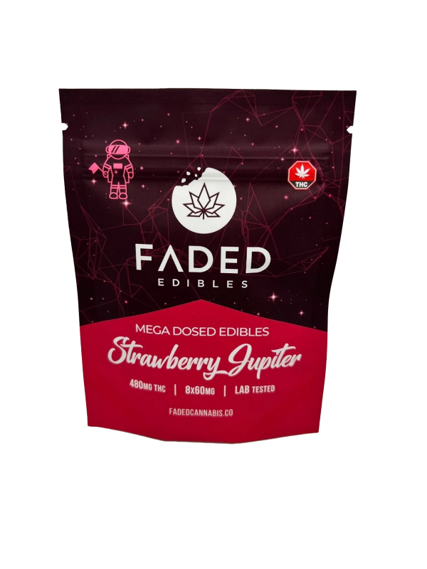Faded-Gummies-Strawberry Jupiter Mega Dosed THC (480mg)