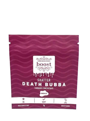 Buy Boost Death Bubba 1g Shatter Cannabis Concentrate