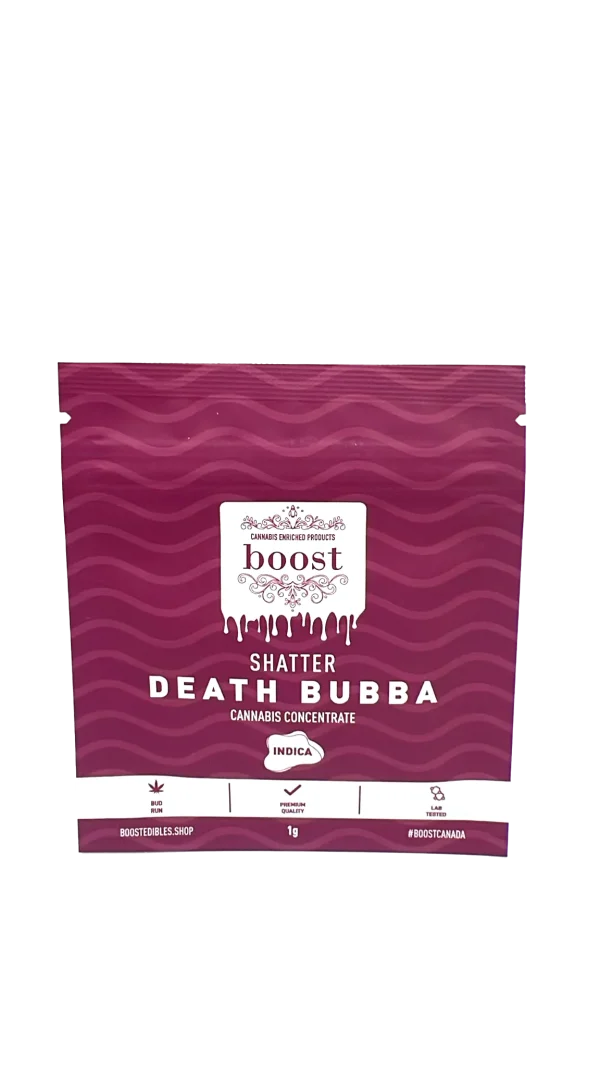 Buy Boost Death Bubba 1g Shatter Cannabis Concentrate