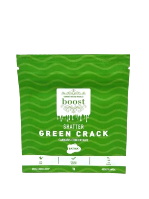 Buy Boost Green Crack 1g Shatter Cannabis Concentrate