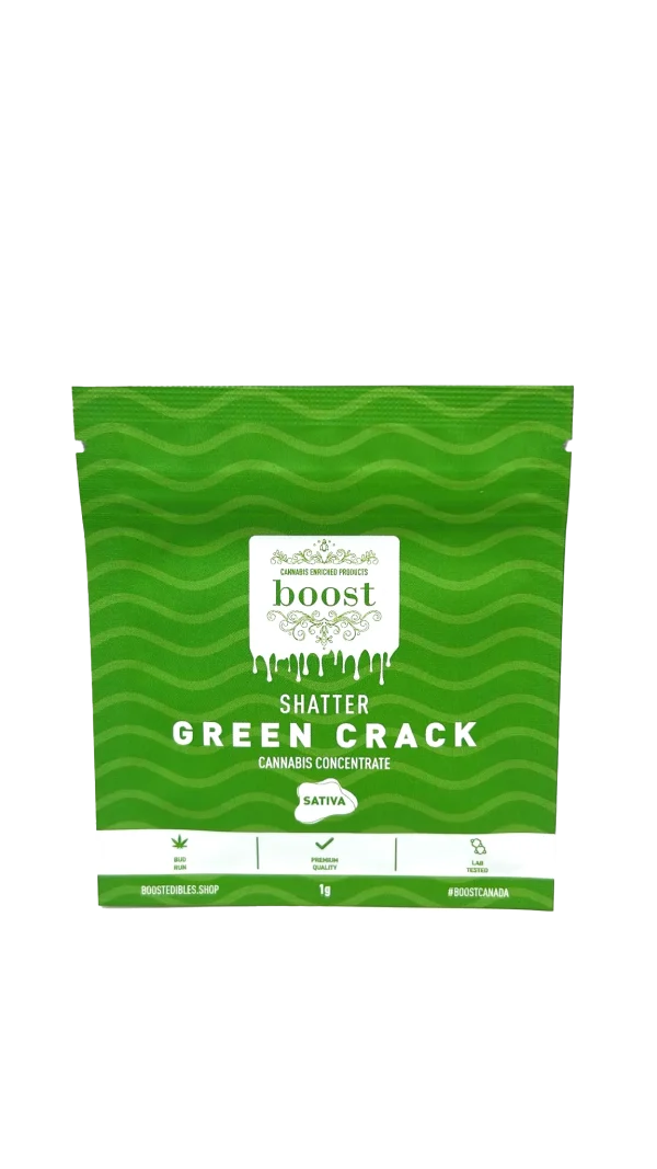 Buy Boost Green Crack 1g Shatter Cannabis Concentrate