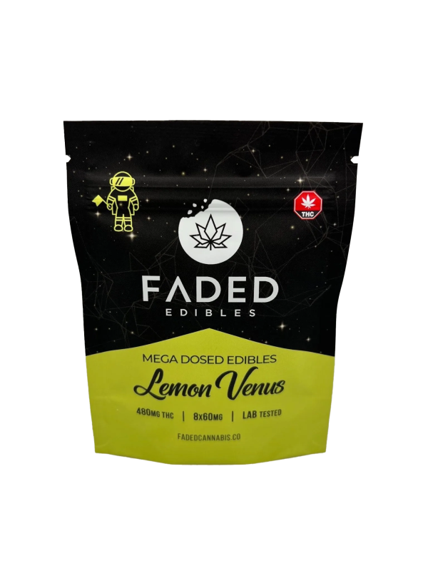 Faded - Gummies - Lemon Venus THC (480mg) (8 pieces)