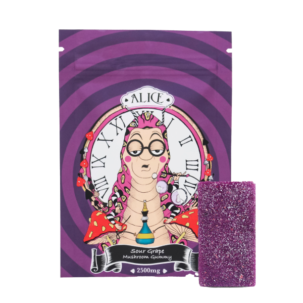 Alice Psilocybin Mushroom Gummy – Grape – 2500mg