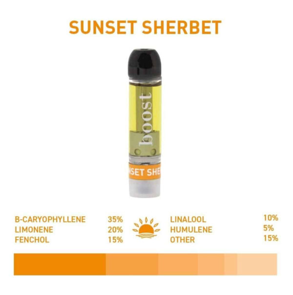 Boost THC Vape Cartridges - Sunset Sherbet (1g)