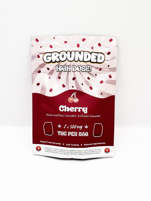 Grounded High Dose — Gummies — Cherry 500mg THC Mega Dose (1 piece)